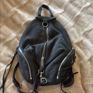 Rebecca Minkoff Charcoal Leather Backpack
